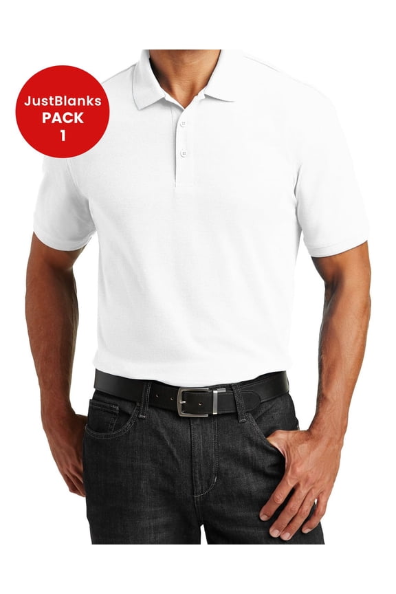 Core Classic Pique Polo Flat knit collar and cuffs 3-button placket