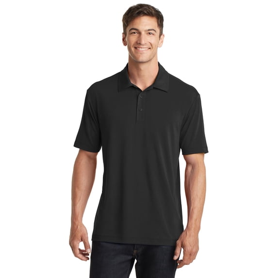 Port Authority Cotton Touch Performance Polo-2XL (Black)