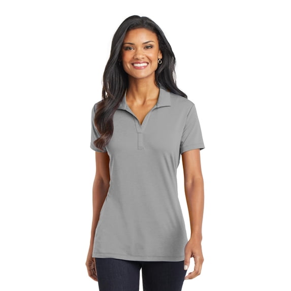Port Authority Cotton Touch Performance Polo (L568) Frost Grey, 2XL