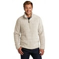 thumbnail image 1 of Port Authority  Cozy 1/4-Zip Fleece F130 - 4XL Oatmeal Heather, 1 of 5