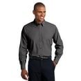 thumbnail image 1 of Port Authority Crosshatch Easy Care Shirt-XS (Soft Black), 1 of 6