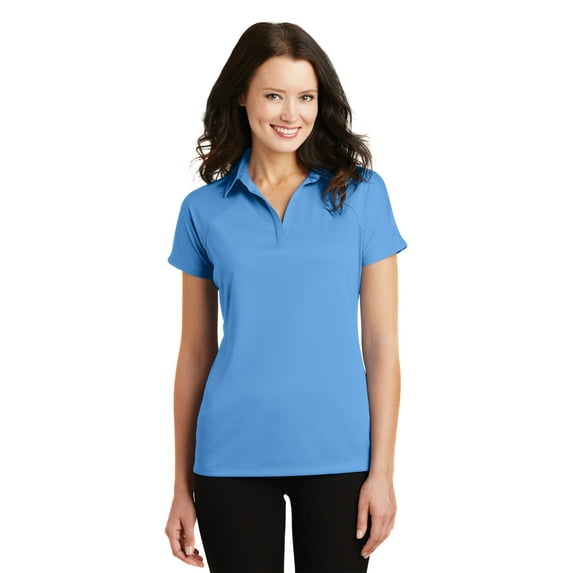Port Authority Crossover Raglan Polo (L575) Azure Blue, S
