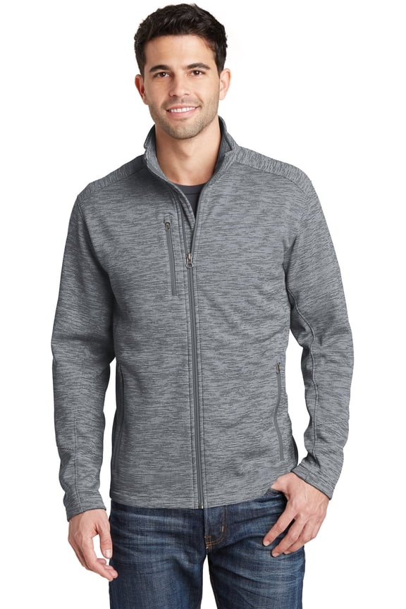 Digi Stripe Fleece Jacket. F231