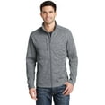 thumbnail image 1 of Port Authority Digi Stripe Fleece Jacket-L (Grey), 1 of 6
