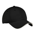 thumbnail image 1 of Port Authority Dry Zone Cap-One Size (Black/ Stone), 1 of 3