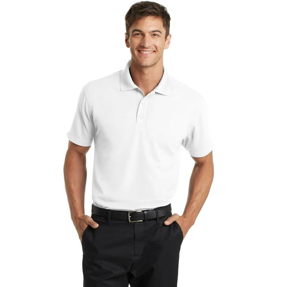 Port Authority Dry Zone Grid Polo-S (White)