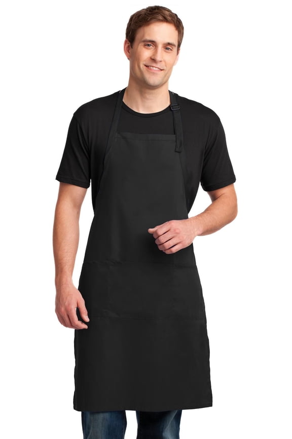 Easy Care Extra Long Bib Apron with Stain Release A700