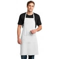 thumbnail image 1 of Port Authority Easy Care Extra Long Bib Apron with Stain Release, White, OSFA, 1 of 2