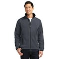 thumbnail image 1 of Port Authority Enhanced Value Fleece Full Zip Jacket-XS (Battleship Grey/ Black), 1 of 6