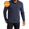 thumbnail image 1 of Port Authority F151 Accord Microfleece Jacket, Navy, M, Men's Athletic Sweatshirts, 1 of 1