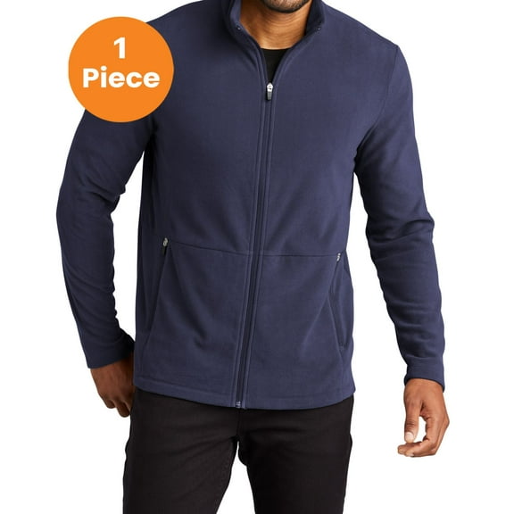 Port Authority F151 Accord Microfleece Jacket, Navy, M, Men's Athletic Sweatshirts