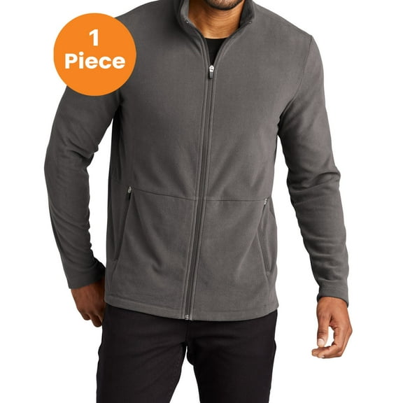 Port Authority F151 Accord Microfleece Jacket, Pewter, S, Coats & Jackets