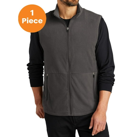 Port Authority F152 Accord Microfleece Vest , Pewter, XL, Coats & Jackets