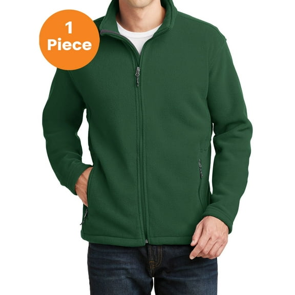 Port Authority F217 Value Fleece Jacket, Forest Green, S, Mens Zip up Hoodies and Sweatshirts