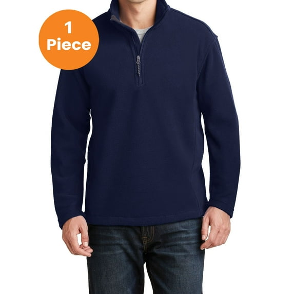 Port Authority F218 Value Fleece 1/4-Zip Pullover, True Navy, 4XL, Mens Hoodies and Sweatshirts