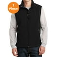 thumbnail image 1 of Port Authority F219 Value Fleece Vest, Black, XS, Mens Vests, 1 of 1