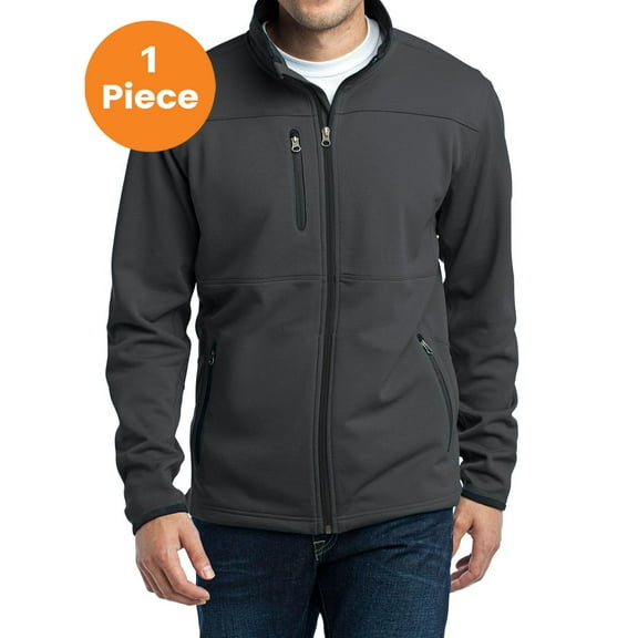 Port Authority F222 Pique Fleece Jacket, Graphite, XL, Mens Fleece Jackets