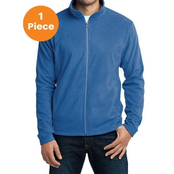 Port Authority F223 Microfleece Jacket , Light Royal, M, Mens Coats and Jackets