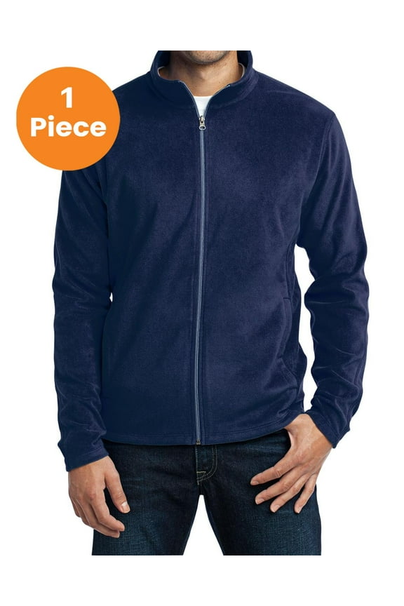 F223 Microfleece Jacket , True Navy, S, Mens Fleece Jackets