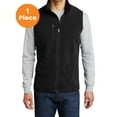 thumbnail image 1 of Port Authority F228 R-Tek Pro Fleece Full-Zip Vest, Black/ Black, M, Mens Zip up Hoodies and Sweatshirts, 1 of 1