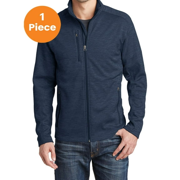 Port Authority F231 Digi Stripe Fleece Jacket, Navy, XL, Mens Hoodies and Sweatshirts