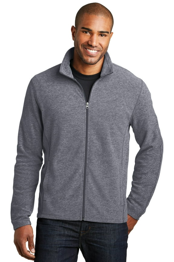 F235 Heather Microfleece Full-Zip Jacket, Mens Fleece Jackets