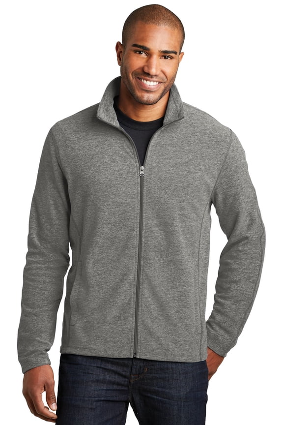 F235 Heather Microfleece Full-Zip Jacket, Mens Sweaters