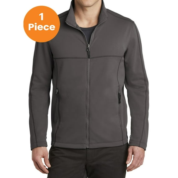 Port Authority F904 Collective Smooth Fleece Jacket, Graphite, M, Mens Fleece Jackets