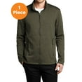thumbnail image 1 of Port Authority F905 Collective Striated Fleece Jacket , Deep Olive Heather, XS, Coats & Jackets, 1 of 1