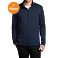 thumbnail image 1 of Port Authority F905 Collective Striated Fleece Jacket , River Blue Navy Heather, L, Mens Fleece Jackets, 1 of 1