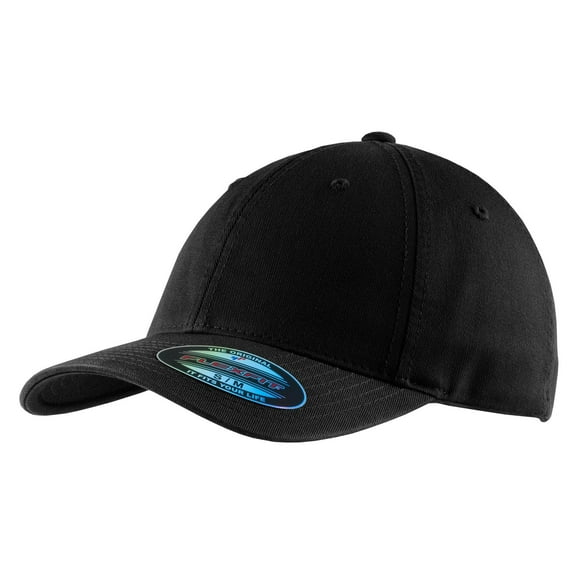 Port Authority Flexfit Garment Washed Cap-S/M (Black)