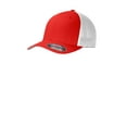 thumbnail image 1 of Port Authority Flexfit Mesh Back Cap-S/M (True Red/ White), 1 of 3