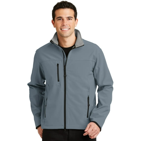 Port Authority Glacier Soft Shell Jacket J790 Atlantic Blue/Chrome 2XL