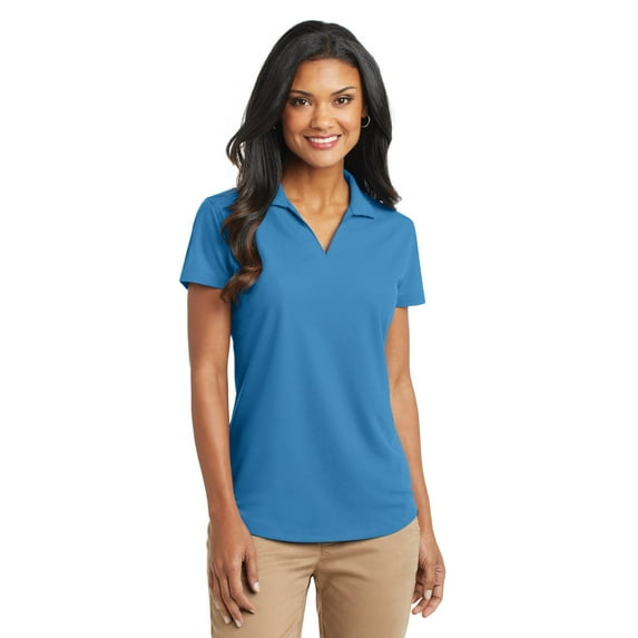 Port Authority Grid Polo (L572) Celadon Blue, S