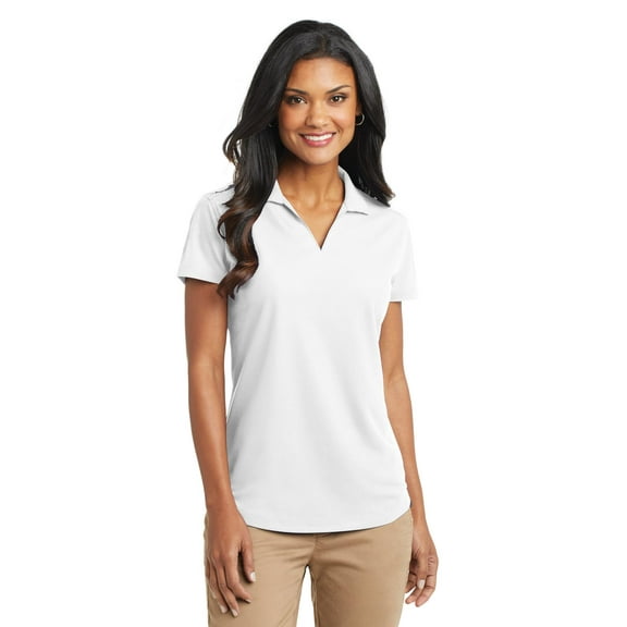 Port Authority Grid Polo (L572) White, M