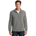 thumbnail image 1 of Port Authority Heather Microfleece 1/2 Zip Pullover-XS (Pearl Grey Heather), 1 of 6