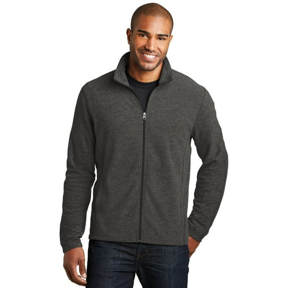 Port Authority Heather Microfleece Full-Zip Jacket. F235