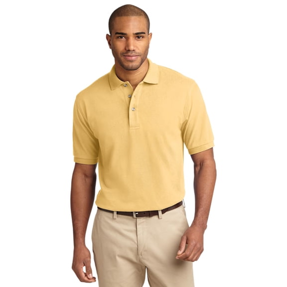 Port Authority Heavyweight Cotton Pique Polo-XS (Yellow)