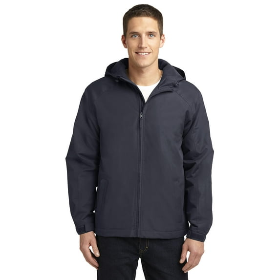 Port Authority Hooded Charger Jacket-XS (Battleship Grey)