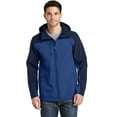 thumbnail image 1 of Port Authority Hooded Core Soft Shell Jacket-S (Night Sky Blue/ Dress Blue Navy), 1 of 6