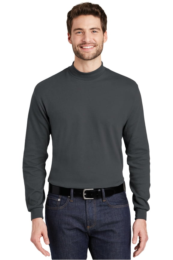 K321 Interlock Knit Mock Turtleneck