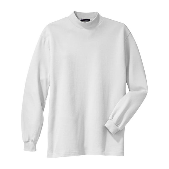 Port Authority Interlock Mock Turtleneck, White 2XL