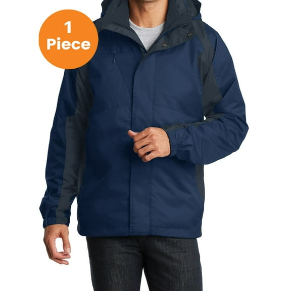 Port Authority J310 Ranger 3-in-1 Jacket , Insignia Blue/ Navy Eclipse, S, Mens Fleece Jackets