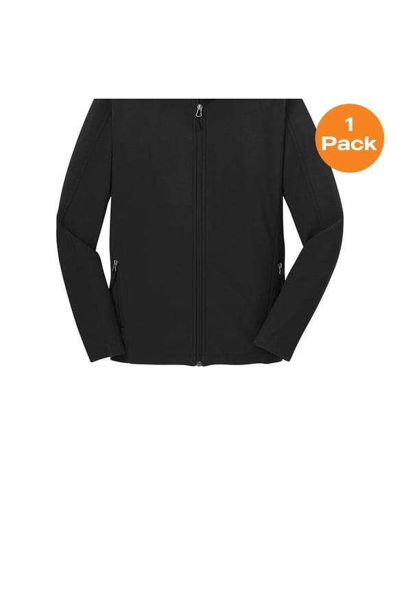 J317 Core Soft Shell Jacket, Black, L, Mens Raincoats