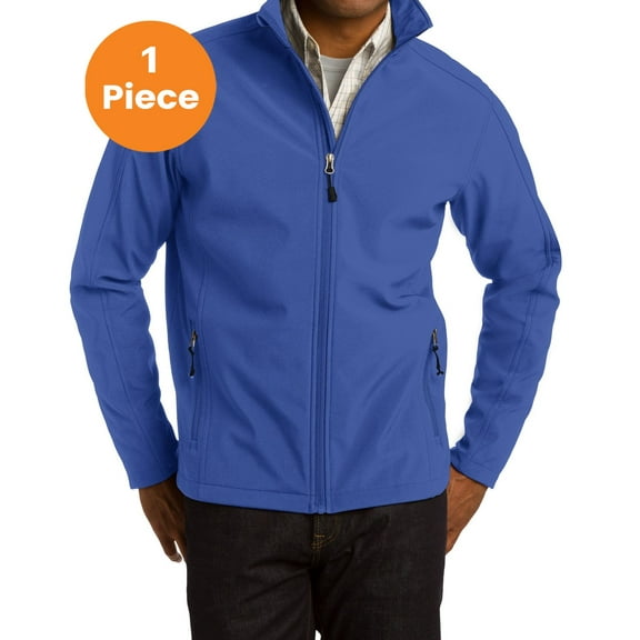 Port Authority J317 Core Soft Shell Jacket, True Royal, 5XL, Mens Athletic Jackets