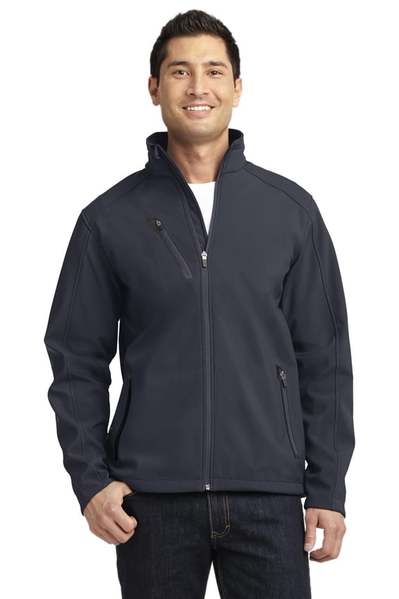 J324 Mens Welded Soft Shell Jacket, Battleship Grey - Medium