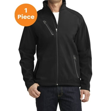 Port Authority J324 Welded Soft Shell Jacket, Black, L, Mens Coats and Jackets