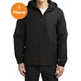thumbnail image 1 of Port Authority J327 Hooded Charger Jacket , True Black, S, Mens Fleece Jackets, 1 of 1