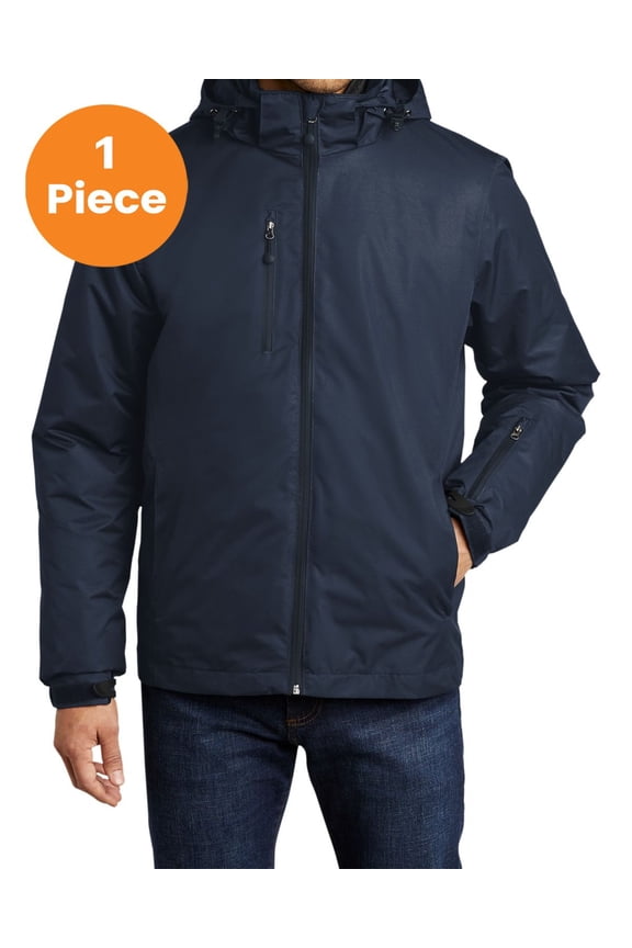 J332 Vortex Waterproof 3-in-1 Jacket, River Blue Navy/ River Blue Navy, M, Rain Jackets