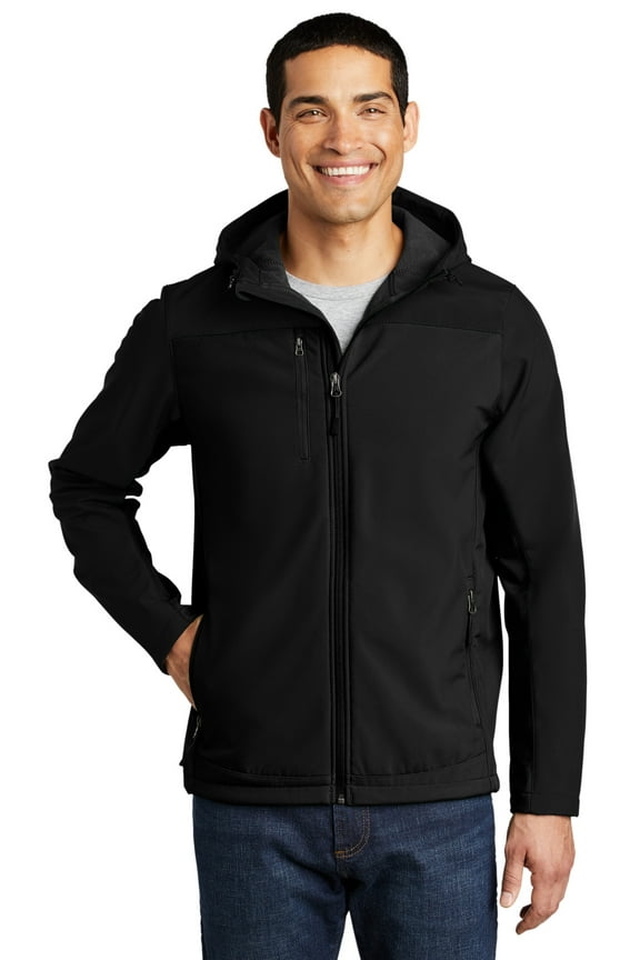 J335 Hooded Core Soft Shell Jacket, Mens Hoodies